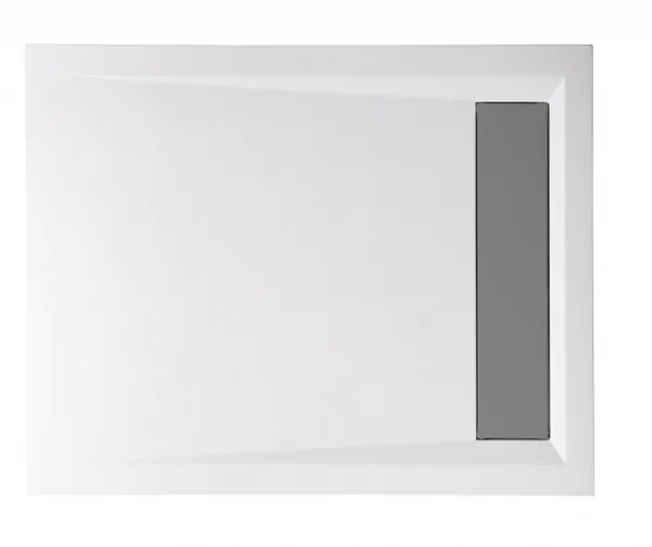 POLYSAN - VARESA sprchová vanička z liateho mramoru so záklopom, obdĺžnik 100x80cm 71605