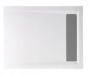 POLYSAN - VARESA sprchová vanička z liateho mramoru so záklopom, obdĺžnik 100x80cm 71605