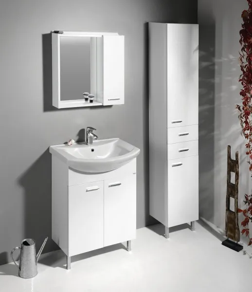 ZOJA / KERAMIA FRESH skrinka vysoká 35x184x29cm, biela 51220