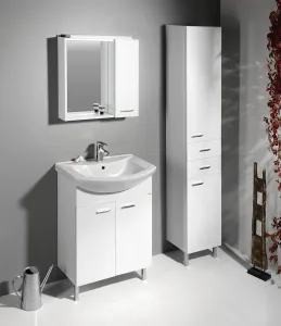 ZOJA / KERAMIA FRESH skrinka vysoká 35x184x29cm, biela 51220