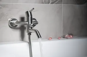 MINIMAL nástenná vaňová batéria, nerez MI010