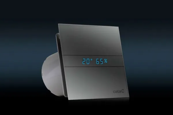 CATA - E-120 GTH kúpeľňový ventilátor axiálny s automatom, 6W/11W, potrubie 120, biel 00901200