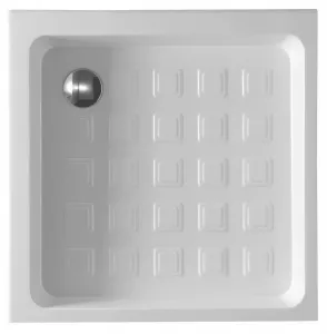 KERASAN - RETRO keramická sprchová vanička, štvorec 90x90x20cm, biela 133801