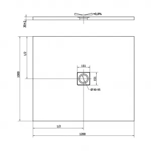 POLYSAN - FLEXIA sprchová vanička z liateho mramoru s možnosťou úpravy rozmeru 120x100cm 71563