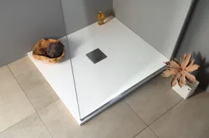 POLYSAN - FLEXIA sprchová vanička z liateho mramoru s možnosťou úpravy rozmeru 100x90cm 72925