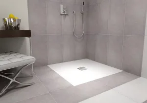 POLYSAN - FLEXIA sprchová vanička z liateho mramoru s možnosťou úpravy rozmeru 100x100cm 71552