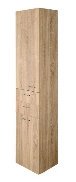 ZOJA / KERAMIA FRESH skrinka vysoká s košom 35x184x29cm, dub platin 51232