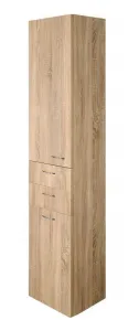 ZOJA / KERAMIA FRESH skrinka vysoká s košom 35x184x29cm, dub platin 51232