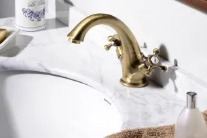 ANTEA stojanková umývadlová batéria vysoká s výpustou, bronz 3276