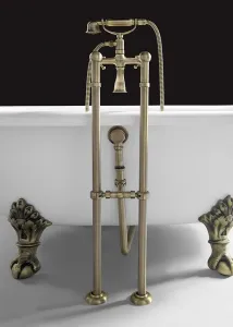 ANTEA pripojenie pre inštaláciu vaňové batérie do podlahy (pár), bronz 9846