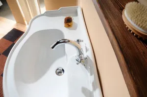 ANTEA stojanková umývadlová batéria vysoká s výpustom, chróm 3271