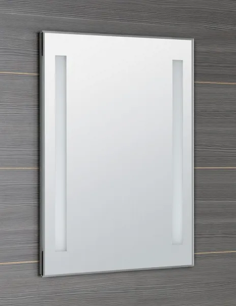 AQUALINE - Zrkadlo s LED osvetlením 60x80cm, gombíkový vypínač ATH6