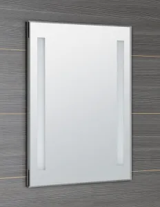 AQUALINE - Zrkadlo s LED osvetlením 60x80cm, gombíkový vypínač ATH6