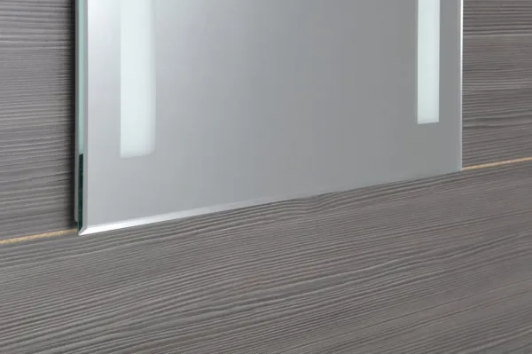 AQUALINE - Zrkadlo s LED osvetlením 60x80cm, gombíkový vypínač ATH6