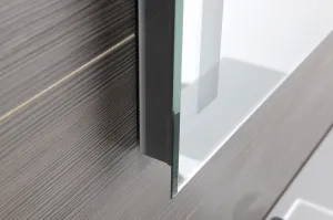 AQUALINE - Zrkadlo s LED osvetlením 60x80cm, gombíkový vypínač ATH6
