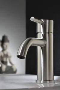 MINIMAL stojanková umývadlová batéria bez výpuste, nerez MI002