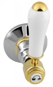ANTEA podomietková sprchová batéria, 2 výstupy, chróm / zlato SET305-102