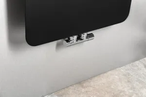 SAPHO - TABELLA vykurovacie teleso 370x1590 čierna mat MI1539