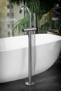 RHAPSODY vaňová batéria s pripojením do podlahy, výška 1077mm, chróm R5018