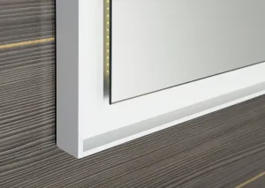 SAPHO - FLUT LED podsvietené zrkadlo 600x800, biela FT060