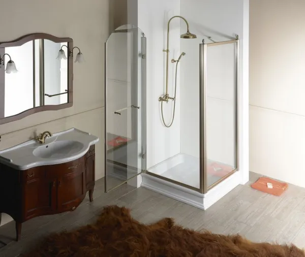 GELCO - ANTIQUE sprchové dvere 800, číre sklo, lavé, bronz GQ1280LC