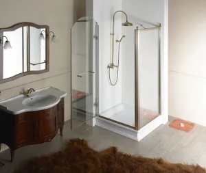 GELCO - ANTIQUE sprchové dvere 800, číre sklo, lavé, bronz GQ1280LC