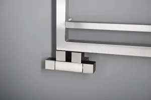 SAPHO - CUBE TWIN pripojovacia sada pre stredové pripojenie, nerez mat CP582S