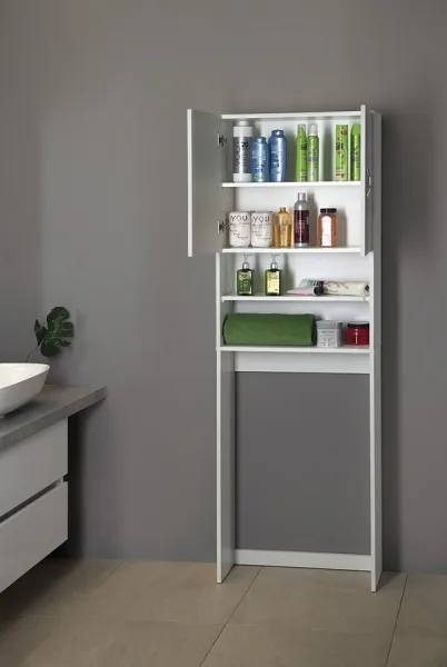 SIMPLEX ECO skrinka za práčku 63x25x190cm, biela SIME715
