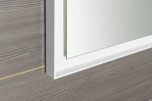 SAPHO - FLUT LED podsvietené zrkadlo 1200x700, biela FT120