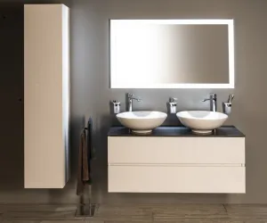 SAPHO - FLUT LED podsvietené zrkadlo 1200x700, biela FT120