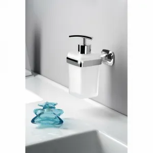 AIDA dávkovač mydla, chróm / sklo satin AI019