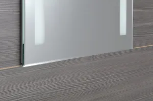 AQUALINE - Zrkadlo s LED osvetlením 50x70cm, gombíkový vypínač ATH5