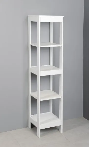 ETIDE policový regál vysoký 36x152x36 cm, biela mat ET156