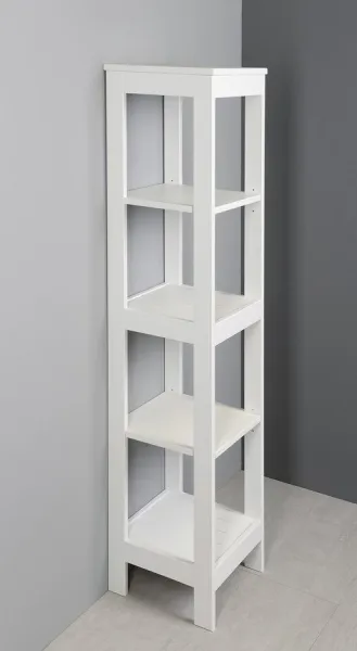 ETIDE policový regál vysoký 36x152x36 cm, biela mat ET156