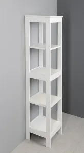 ETIDE policový regál vysoký 36x152x36 cm, biela mat ET156