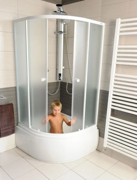 AQUALINE - Panel čelný k hlbokej vaničke 90x90cm, výška 37,5cm, biela B93