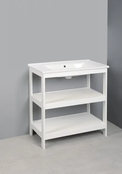 ETIDE policová umývadlová skrinka 81,5x85x44 cm, biela mat ET830