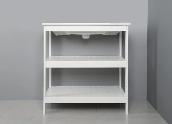 ETIDE policová umývadlová skrinka 81,5x85x44 cm, biela mat ET830