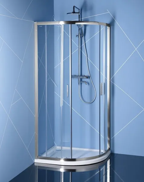 EASY LINE štvrťkruhová sprchová zástena 1000x800mm, číre sklo EL2915