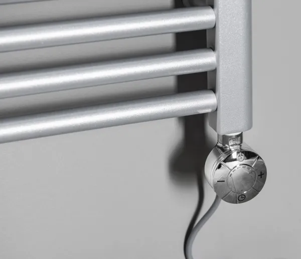 AQUALINE - Elektrická vykurovacia tyč s termostatem, rovný kábel, 600 W, chróm LT67446