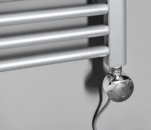 AQUALINE - Elektrická vykurovacia tyč s termostatem, rovný kábel, 600 W, chróm LT67446