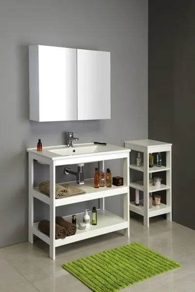 ETIDE policový regál 36x86x36 cm, biela mat ET086