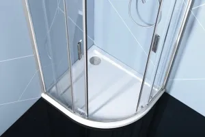 EASY LINE štvrťkruhová sprchová zástena 1000x800mm, číre sklo EL2915