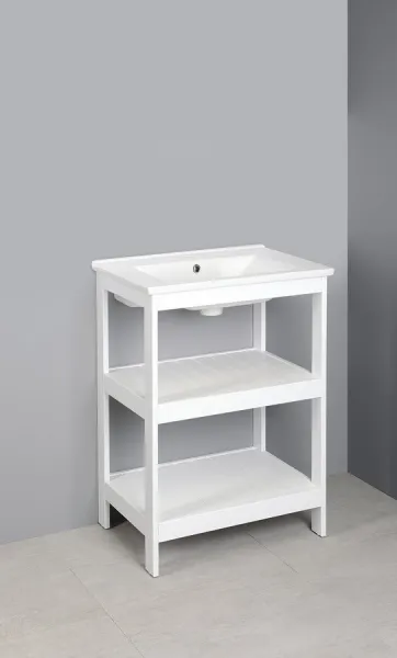 ETIDE policová umývadlová skrinka 61,5x85x44 cm, biela mat ET610
