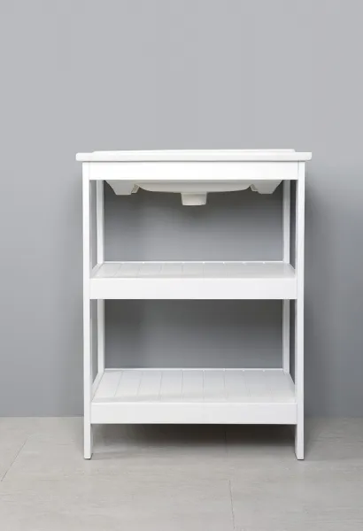 ETIDE policová umývadlová skrinka 61,5x85x44 cm, biela mat ET610