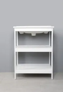 ETIDE policová umývadlová skrinka 61,5x85x44 cm, biela mat ET610