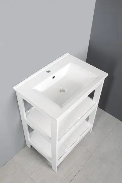 ETIDE policová umývadlová skrinka 61,5x85x44 cm, biela mat ET610