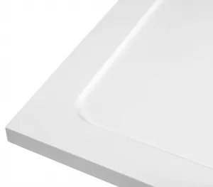 AQUALINE - TECMI sprchová vanička z liateho mramoru, obdĺžnik 100x90x3cm PQ10090