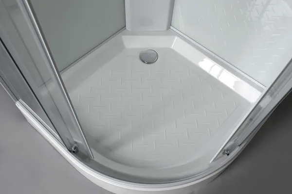 AQUALINE - AIGO vanička 900x900 príslušenstvo, sifón, držiak sprchy a sprcha, komponent 1/4 YB93-1
