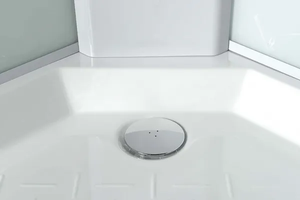 AQUALINE - AIGO vanička 900x900 príslušenstvo, sifón, držiak sprchy a sprcha, komponent 1/4 YB93-1